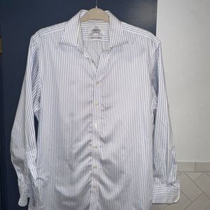Charles Trywhitt dress shirt white and blue